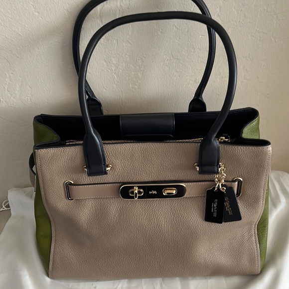 Coach Handbags - Never been used - Coach two-tone satchel